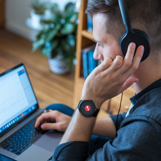 Smartwatch para Homem + Auriculares Bluetooth